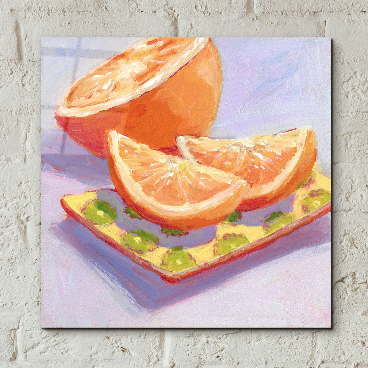 Still Citrus 3 by Carol Young - 12x12 acrylic wall art in a room