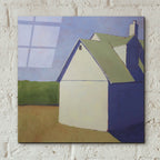 Primary Barns 3 by Carol Young - 12x12 acrylic wall art in a room