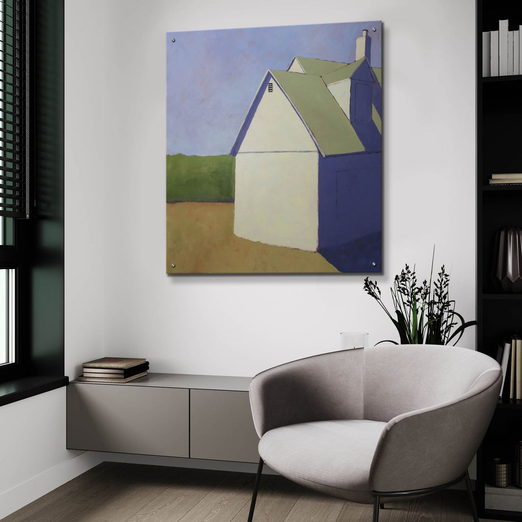 Primary Barns 3 by Carol Young - 36x36 acrylic wall art in a room