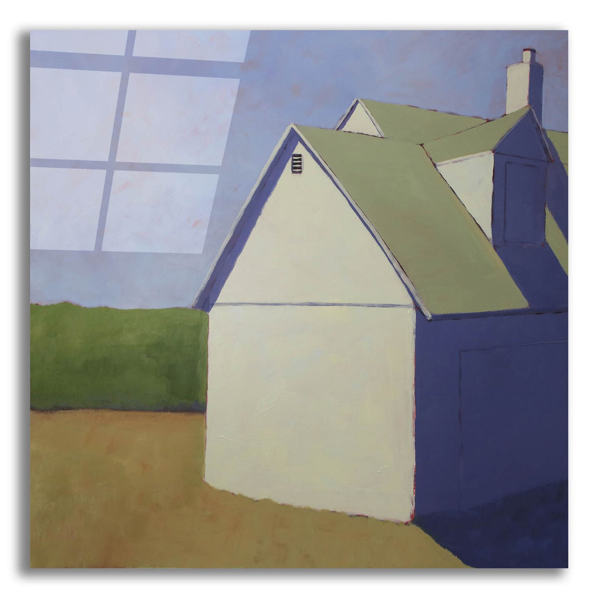 Primary Barns 3 by Carol Young acrylic glass wall art