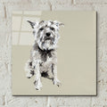 A Very Pastel Modern Dog 1 by Cartissi - 12x12 acrylic wall art in a room