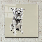 A Very Pastel Modern Dog 1 by Cartissi - 12x12 acrylic wall art in a room