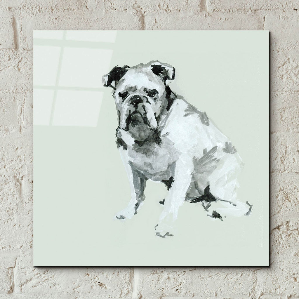 A Very Pastel Modern Dog 6 by Cartissi - 12x12 acrylic wall art in a room