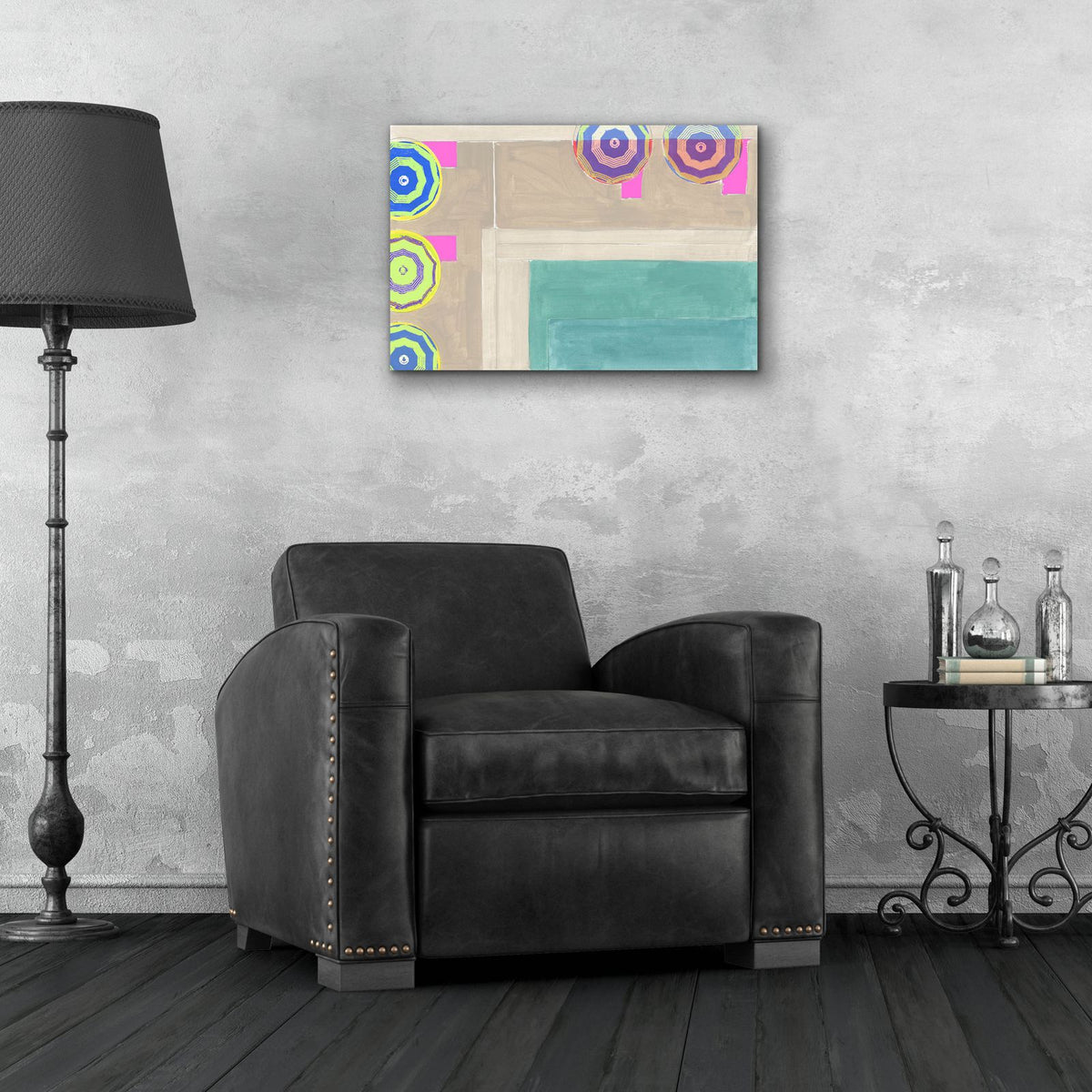 By The Pool 3 by Cartissi - 24x16 acrylic wall art in a room