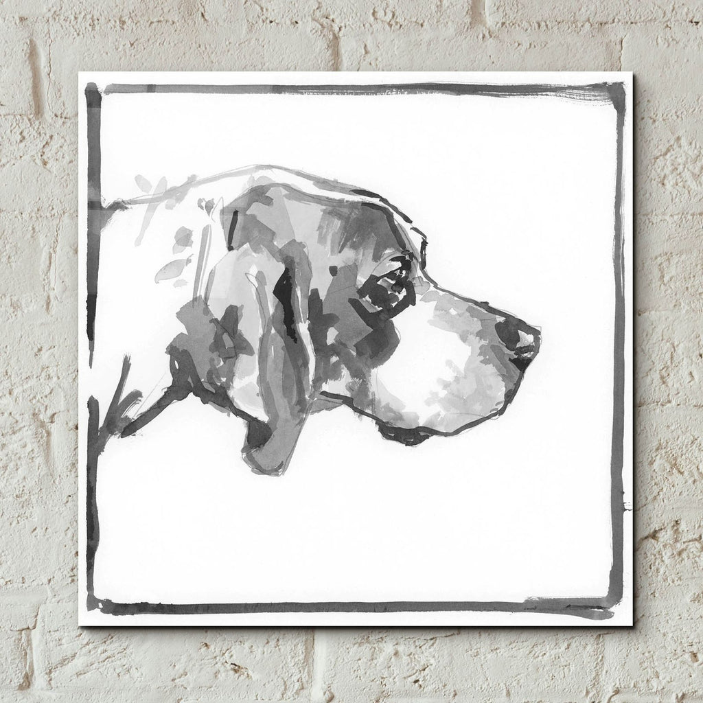 Foxhound by Cartissi - 12x12 acrylic wall art in a room