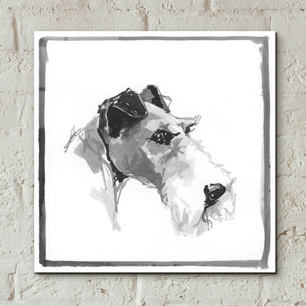 Wolf Hound Terrier by Cartissi - 12x12 acrylic wall art in a room