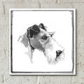 Wolf Hound Terrier by Cartissi - 12x12 acrylic wall art in a room