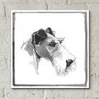 Wolf Hound Terrier by Cartissi - 12x12 acrylic wall art in a room