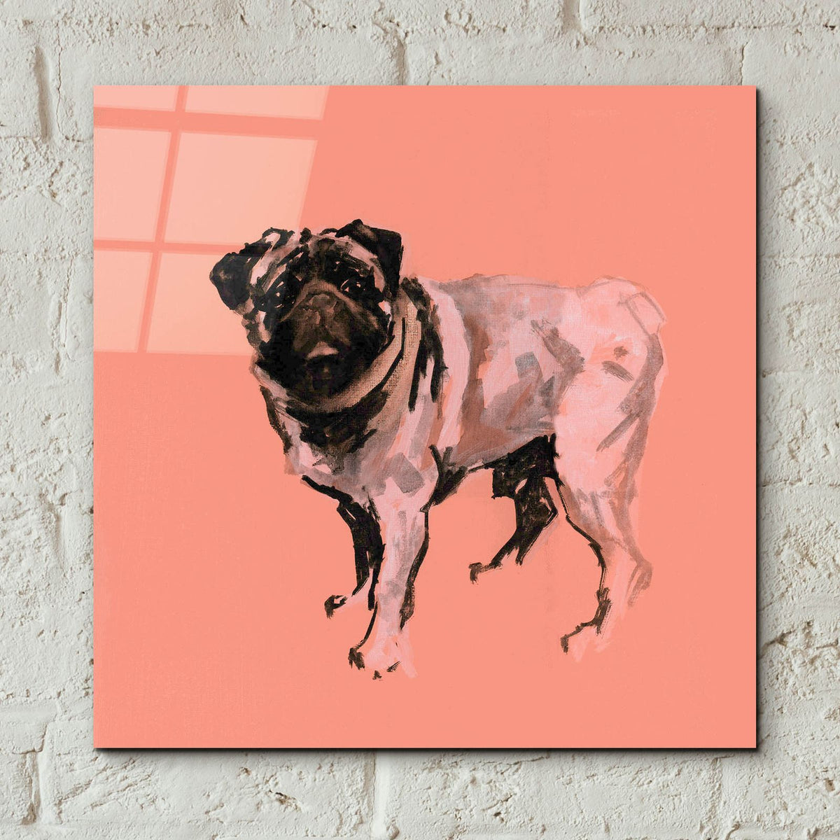 A Very Pop Modern Dog 7 by Cartissi - 12x12 acrylic wall art in a room