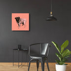 A Very Pop Modern Dog 7 by Cartissi - 24x24 acrylic wall art in a room