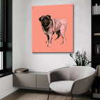 A Very Pop Modern Dog 7 by Cartissi - 36x36 acrylic wall art in a room