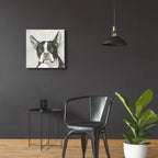 A Very Neutral Modern Dog 10 by Cartissi - 24x24 acrylic wall art in a room