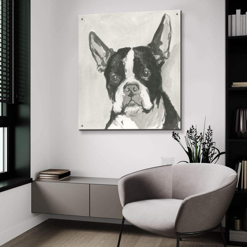 A Very Neutral Modern Dog 10 by Cartissi - 36x36 acrylic wall art in a room