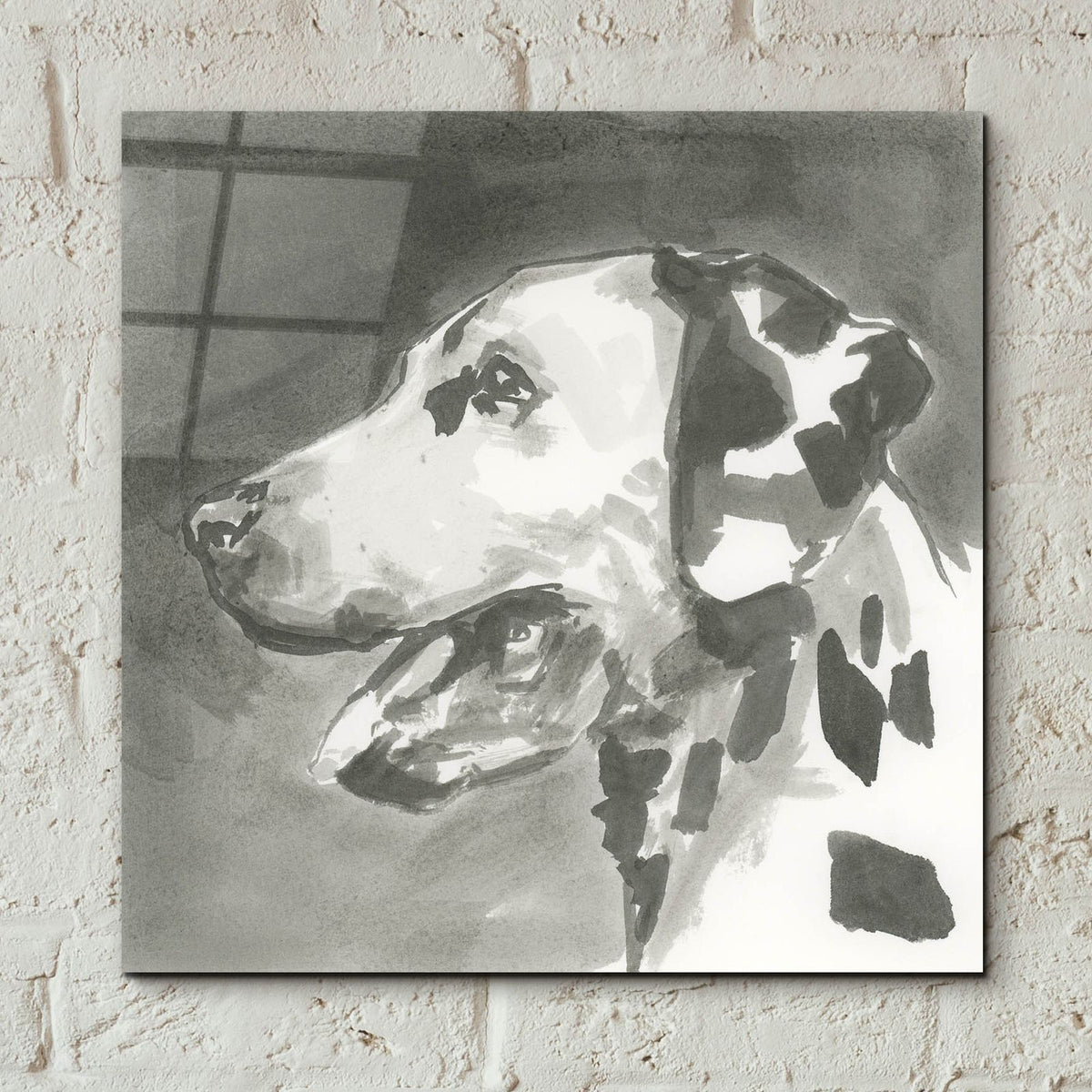 A Very Neutral Modern Dog 5 by Cartissi - 12x12 acrylic wall art in a room