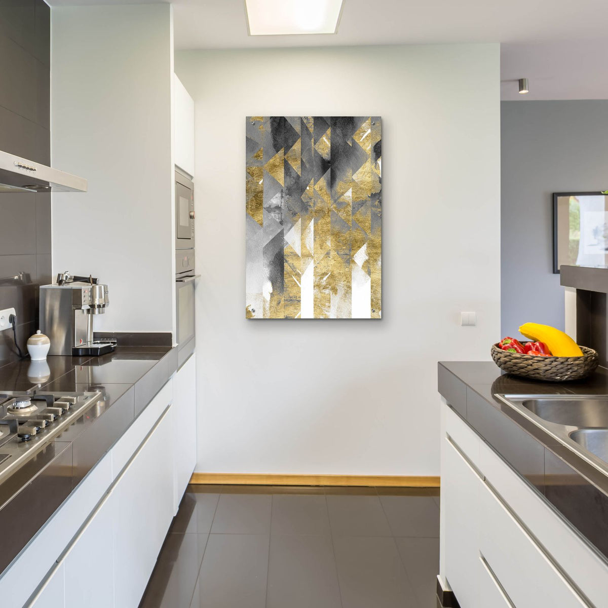 Gilt Reflections 2 by Chariklia Zarris - 24x36 acrylic wall art in a room