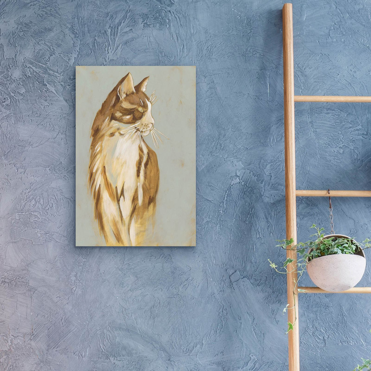 Lap Cat 1 by Chariklia Zarris - 16x24 acrylic wall art in a room