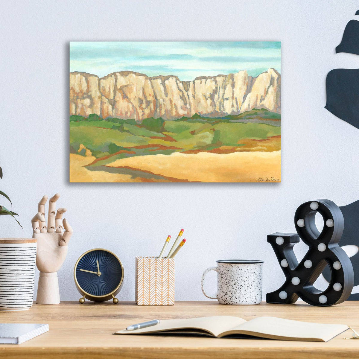 Mini Western Vista 6 by Chariklia Zarris - 16x12 acrylic wall art in a room