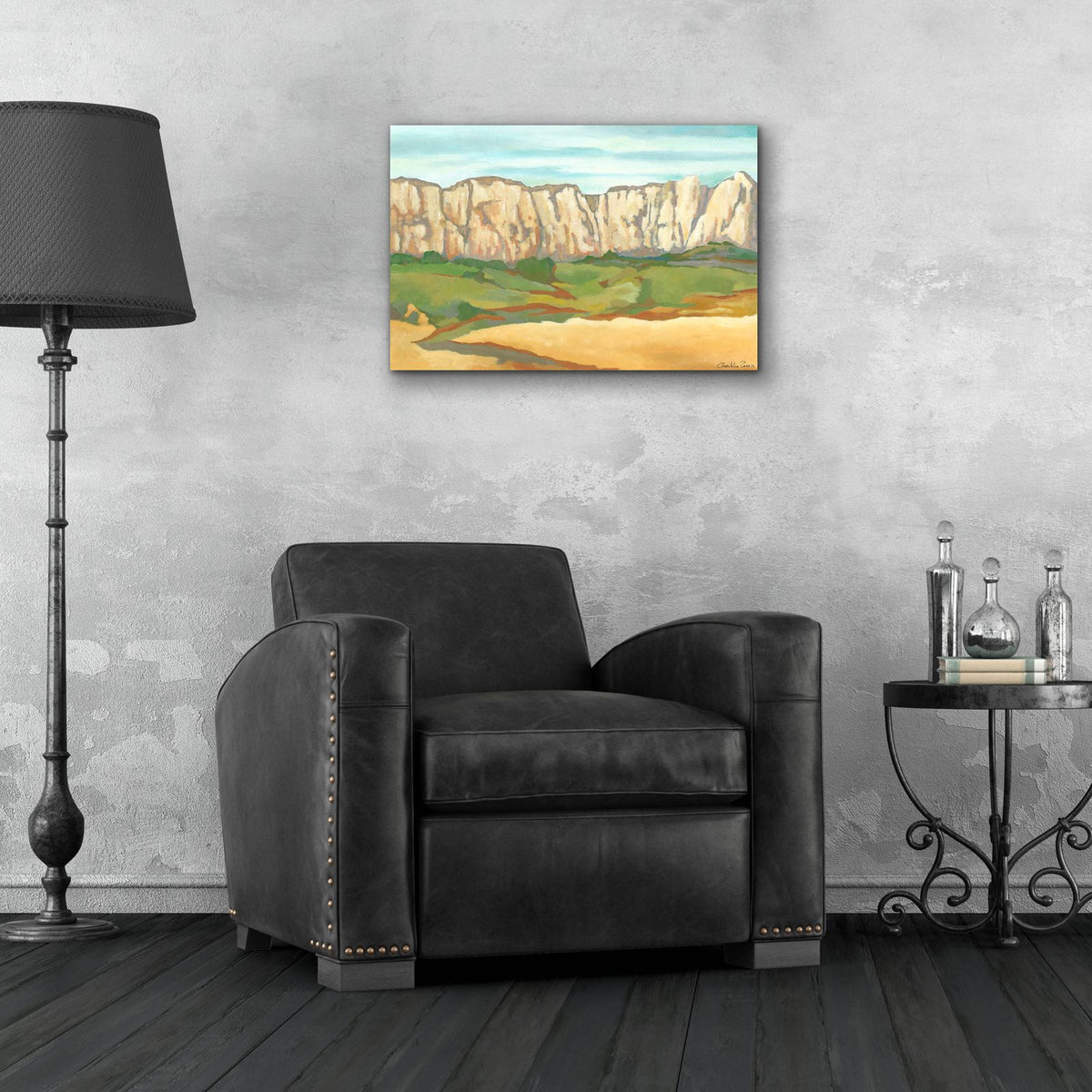 Mini Western Vista 6 by Chariklia Zarris - 24x16 acrylic wall art in a room