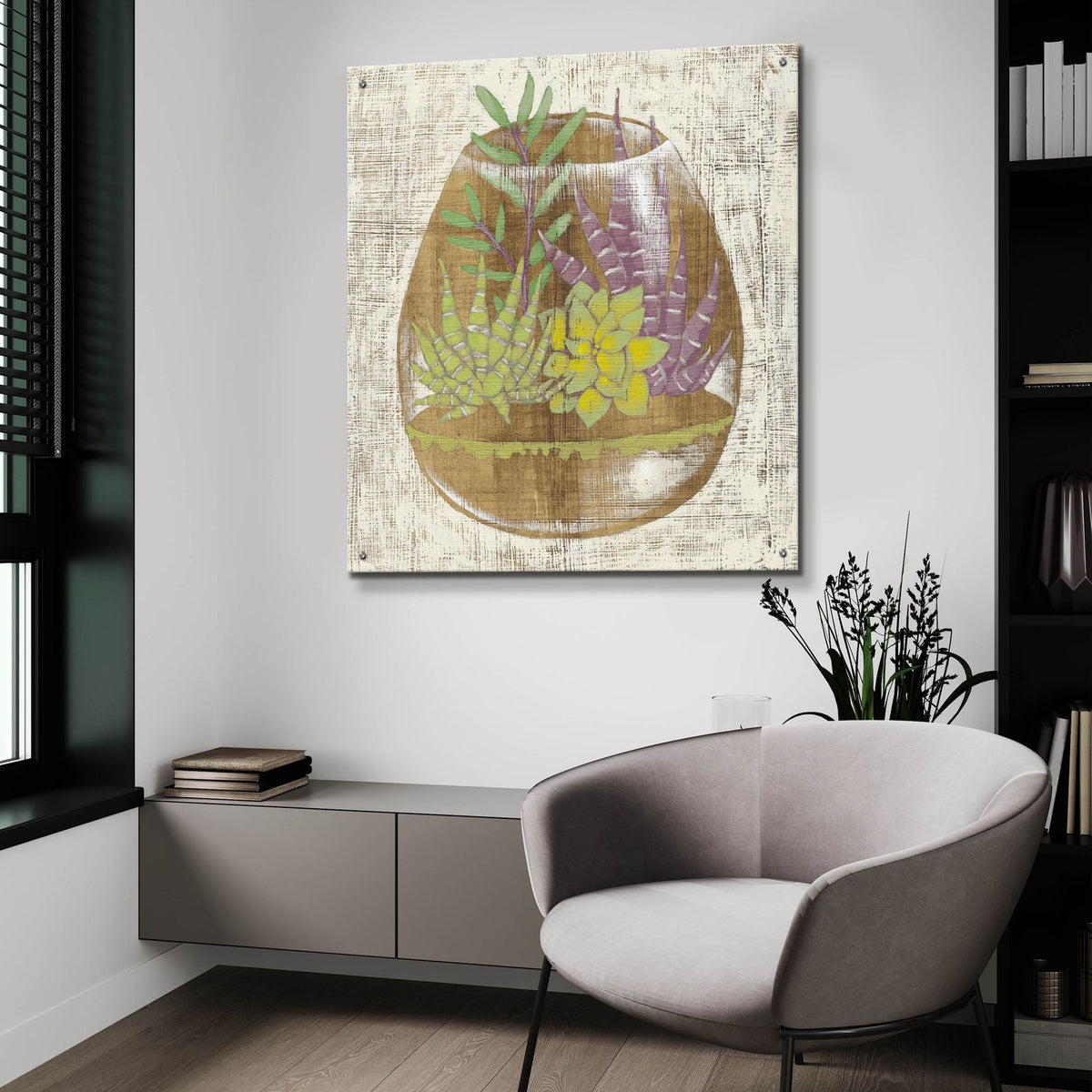 Glass Garden 2 by Chariklia Zarris - 36x36 acrylic wall art in a room