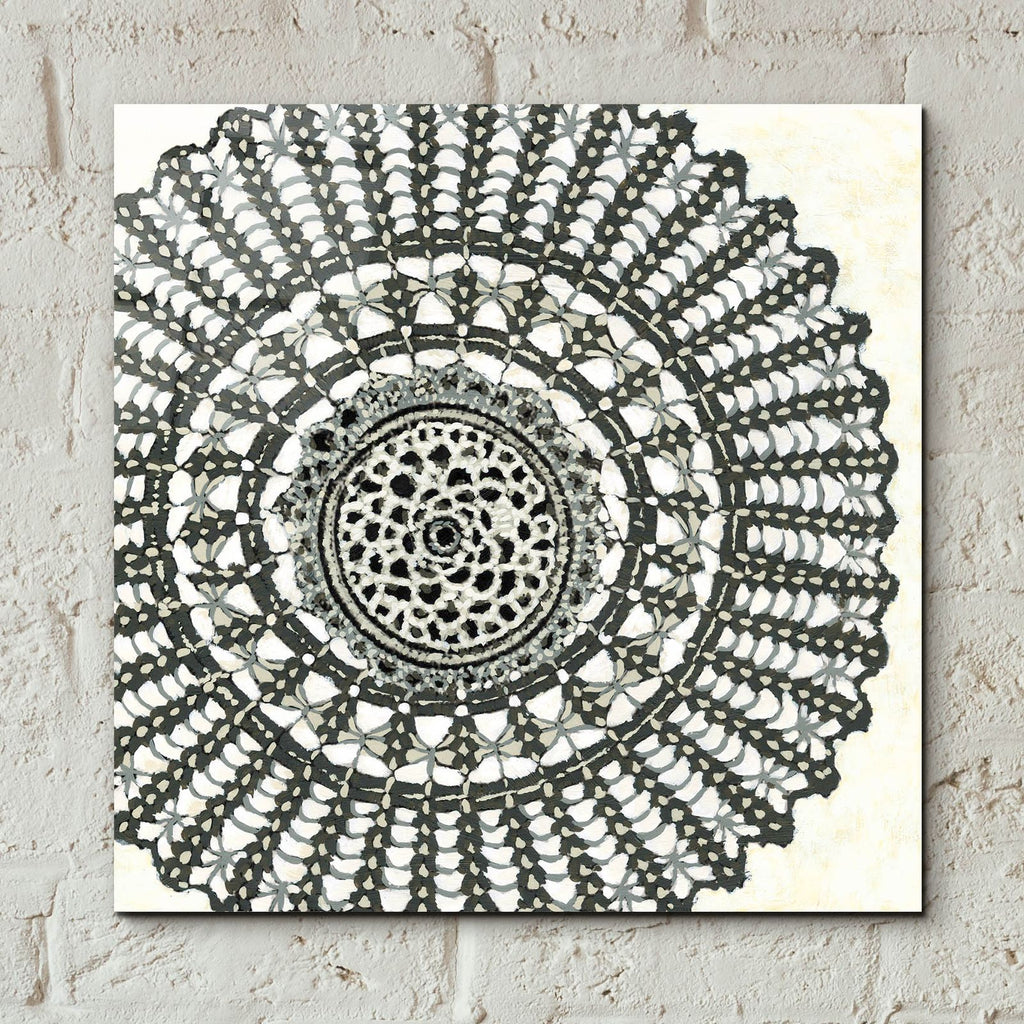 Mini Abstract Rosette 2 by Chariklia Zarris - 12x12 acrylic wall art in a room