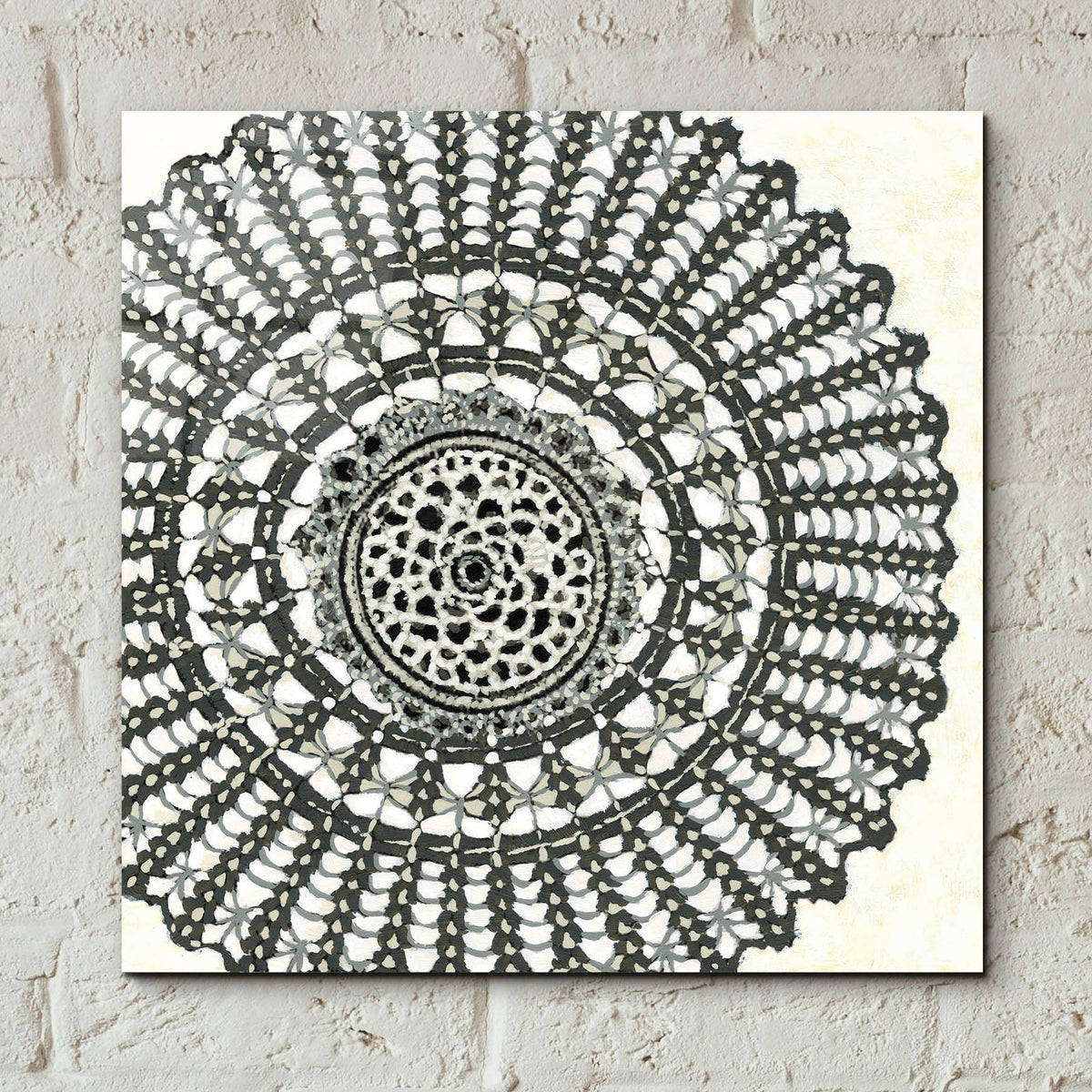 Mini Abstract Rosette 2 by Chariklia Zarris - 12x12 acrylic wall art in a room