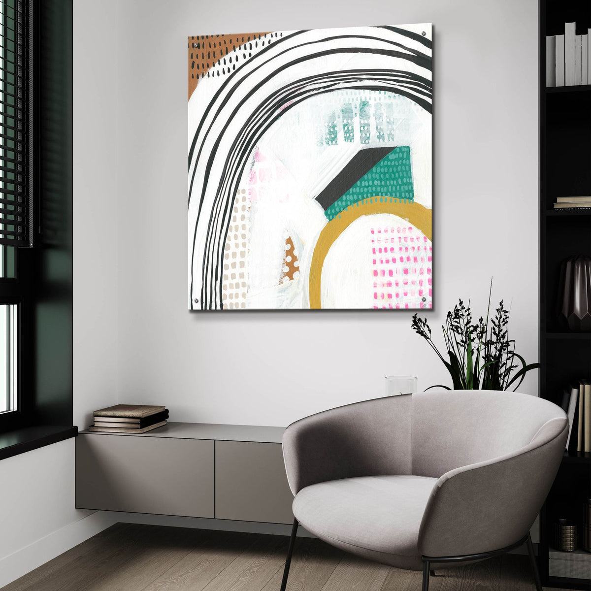 Melody 1 by Chariklia Zarris - 36x36 acrylic wall art in a room