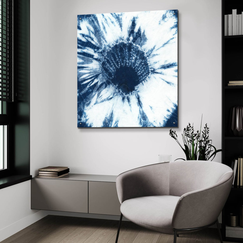 Shibori Shells 1 by Chariklia Zarris - 36x36 acrylic wall art in a room