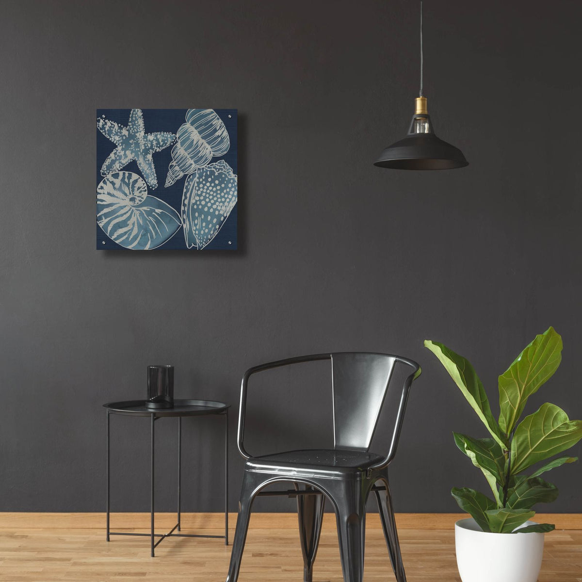 Marine Shells 1 by Chariklia Zarris - 24x24 acrylic wall art in a room