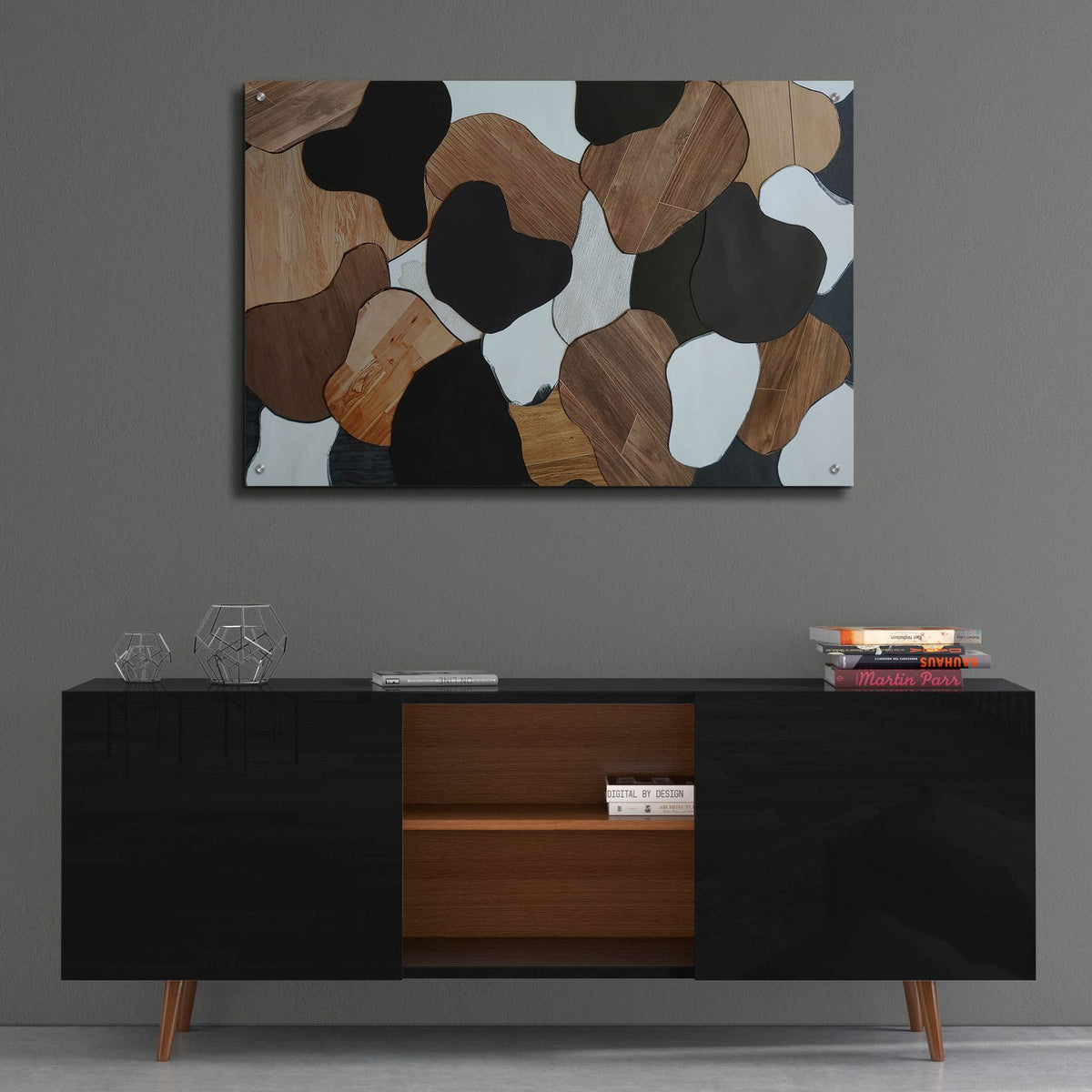 Chocolate Marshmallow Walnuts 1 by Coco Good - 36x24 acrylic wall art in a room