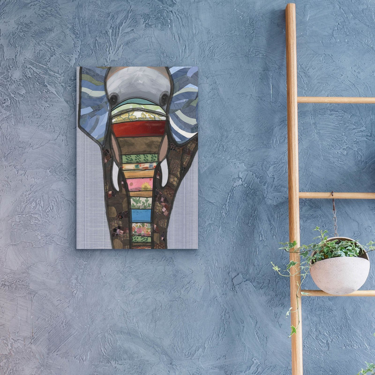 Elephant Festival 1 by Coco Good - 16x24 acrylic wall art in a room