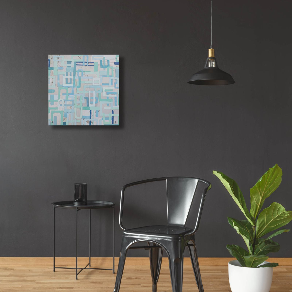 Modern 1ndustry 1 by Coco Good - 24x24 acrylic wall art in a room