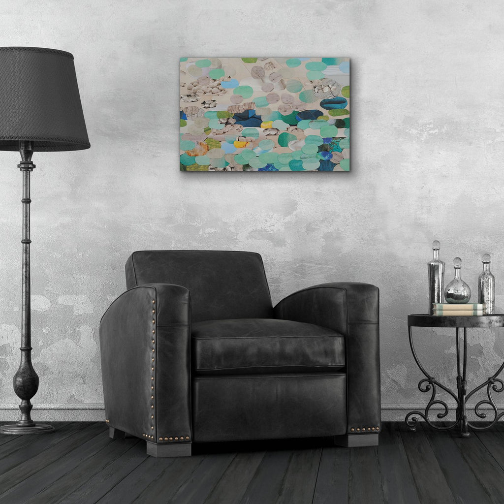 Shimmering Shoreline by Coco Good - 24x16 acrylic wall art in a room