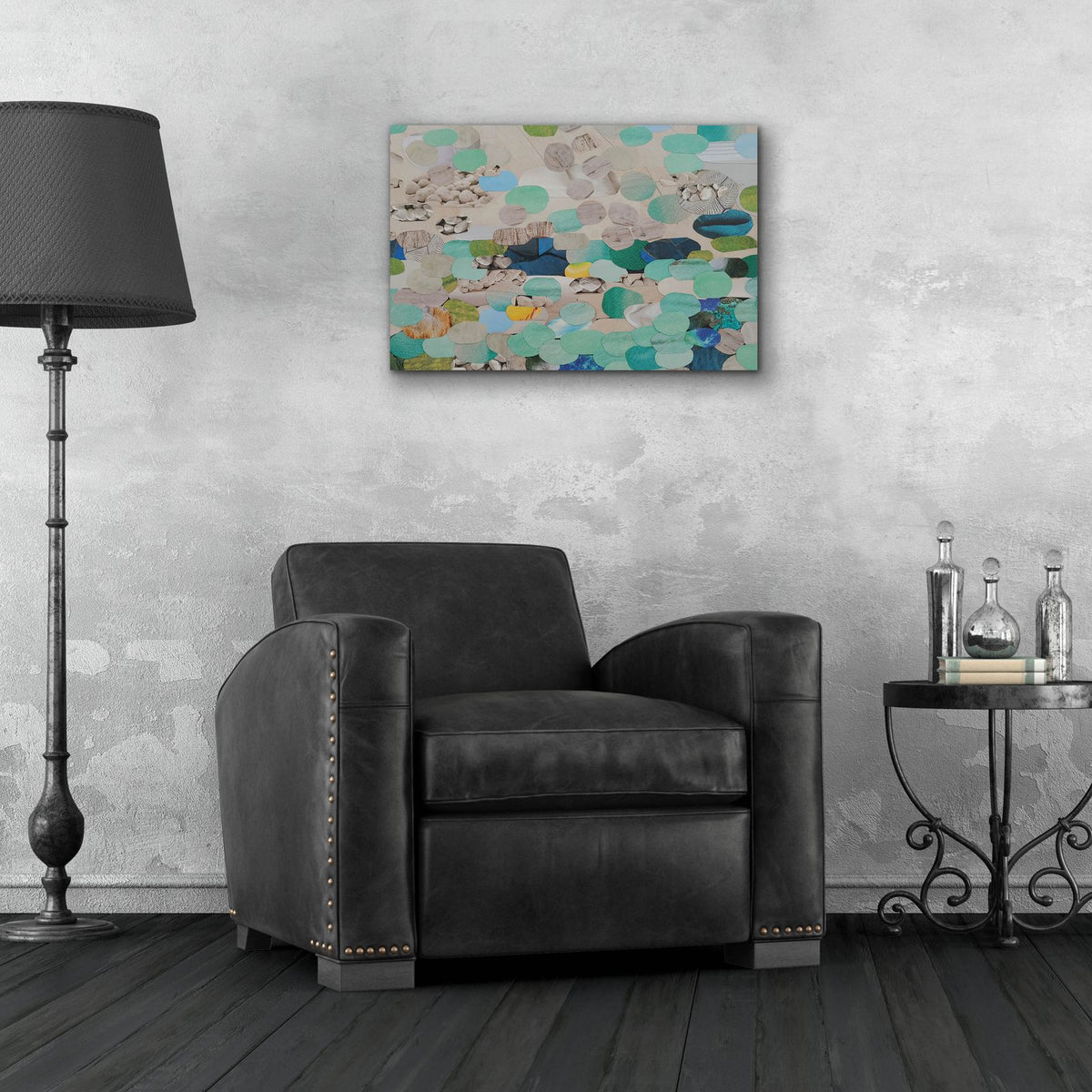 Shimmering Shoreline by Coco Good - 24x16 acrylic wall art in a room