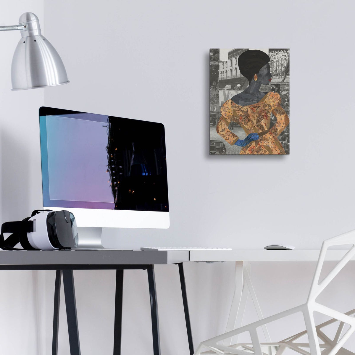The Jazz Singer by Coco Good - 12x16 acrylic wall art in a room