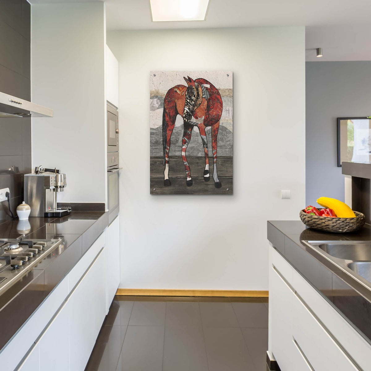 Waiting For Saddle 1 by Coco Good - 24x36 acrylic wall art in a room