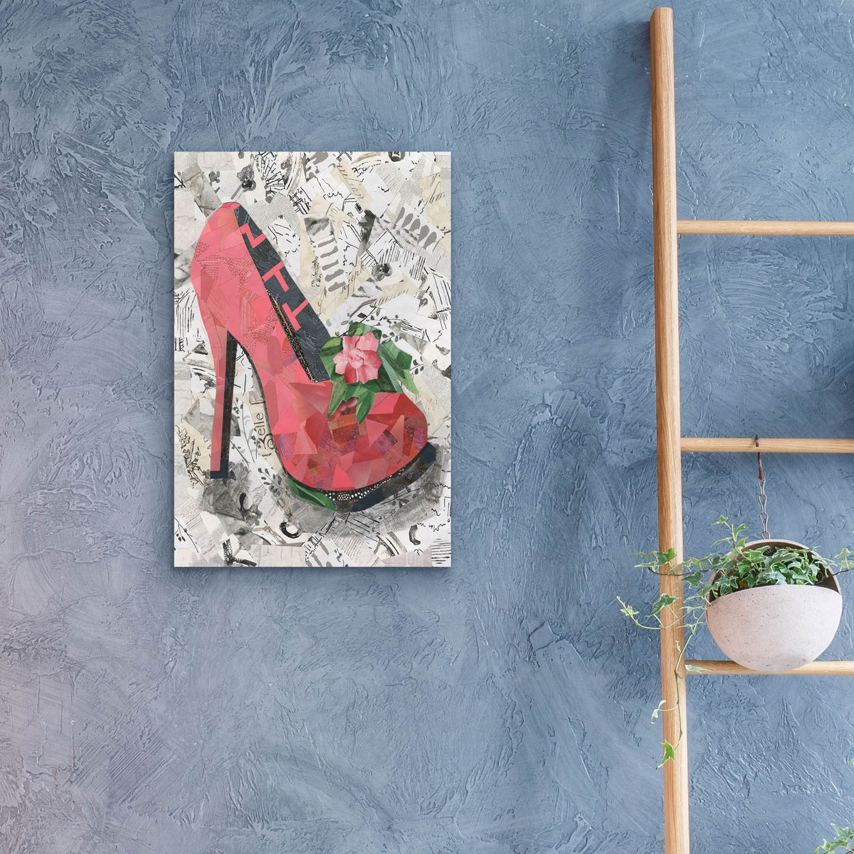 Couture Shoes 1 by Coco Good - 16x24 acrylic wall art in a room