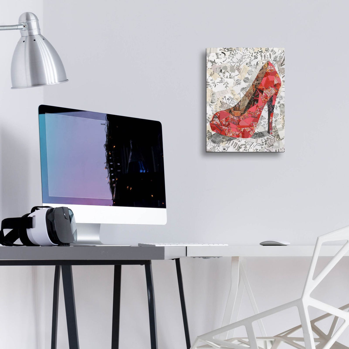Couture Shoes 4 by Coco Good - 12x16 acrylic wall art in a room