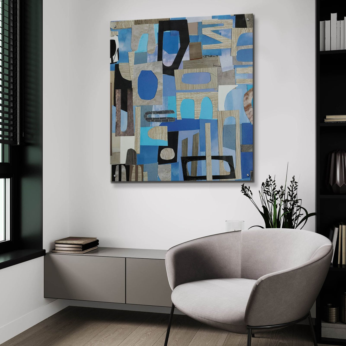 Skies Over The Camargue 1 by Coco Good - 36x36 acrylic wall art in a room
