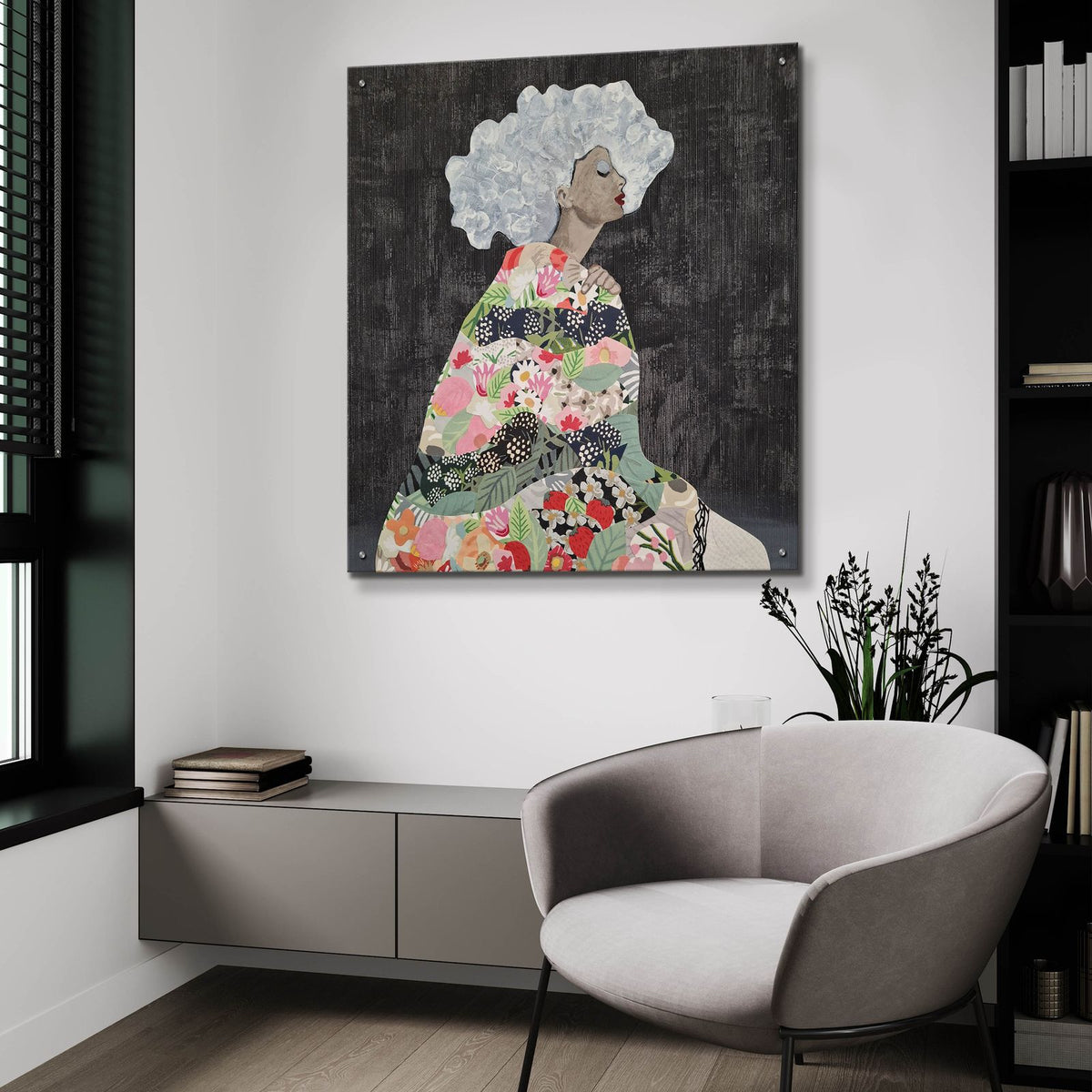 Yoga Teacher 2 by Coco Good - 36x36 acrylic wall art in a room