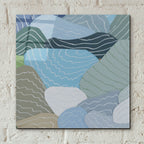 Rice Paddies 1 by Coco Good - 12x12 acrylic wall art in a room