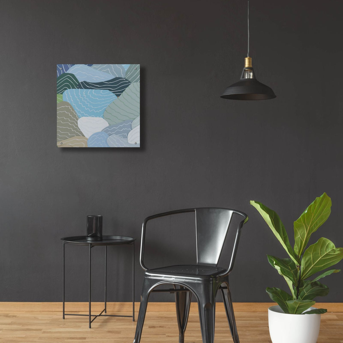 Rice Paddies 1 by Coco Good - 24x24 acrylic wall art in a room