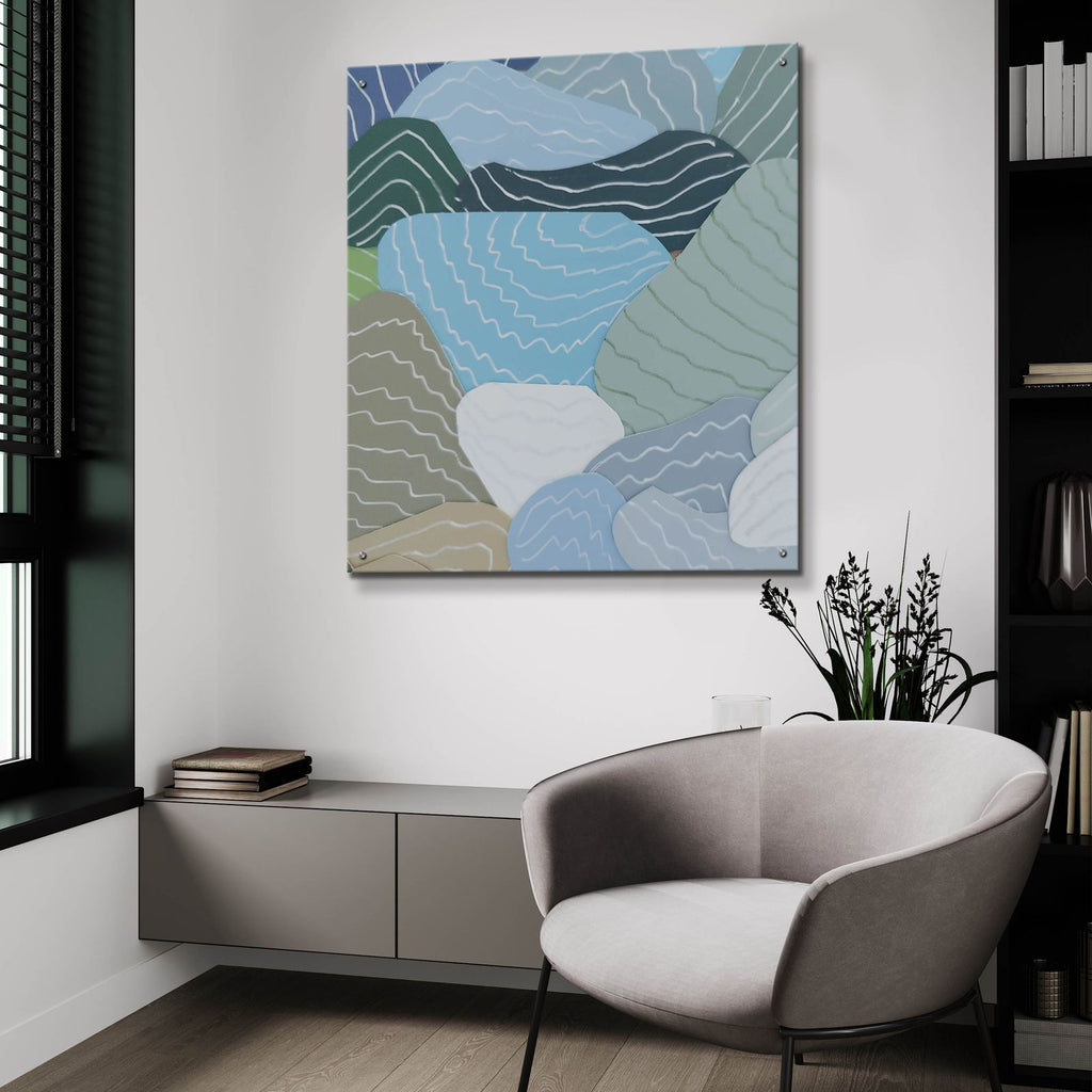 Rice Paddies 1 by Coco Good - 36x36 acrylic wall art in a room