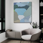 Rice Paddies 1 by Coco Good - 36x36 acrylic wall art in a room