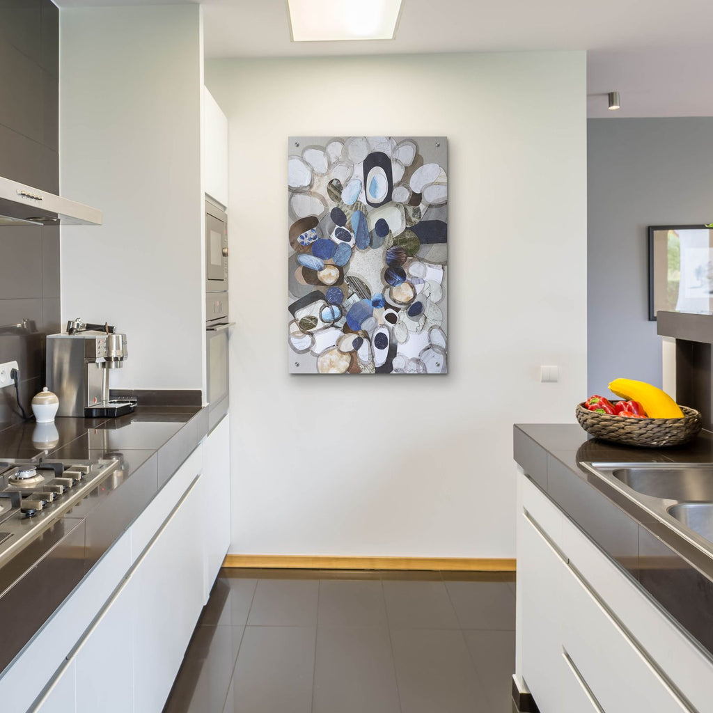 Santa Cruz Beach Stones by Coco Good - 24x36 acrylic wall art in a room