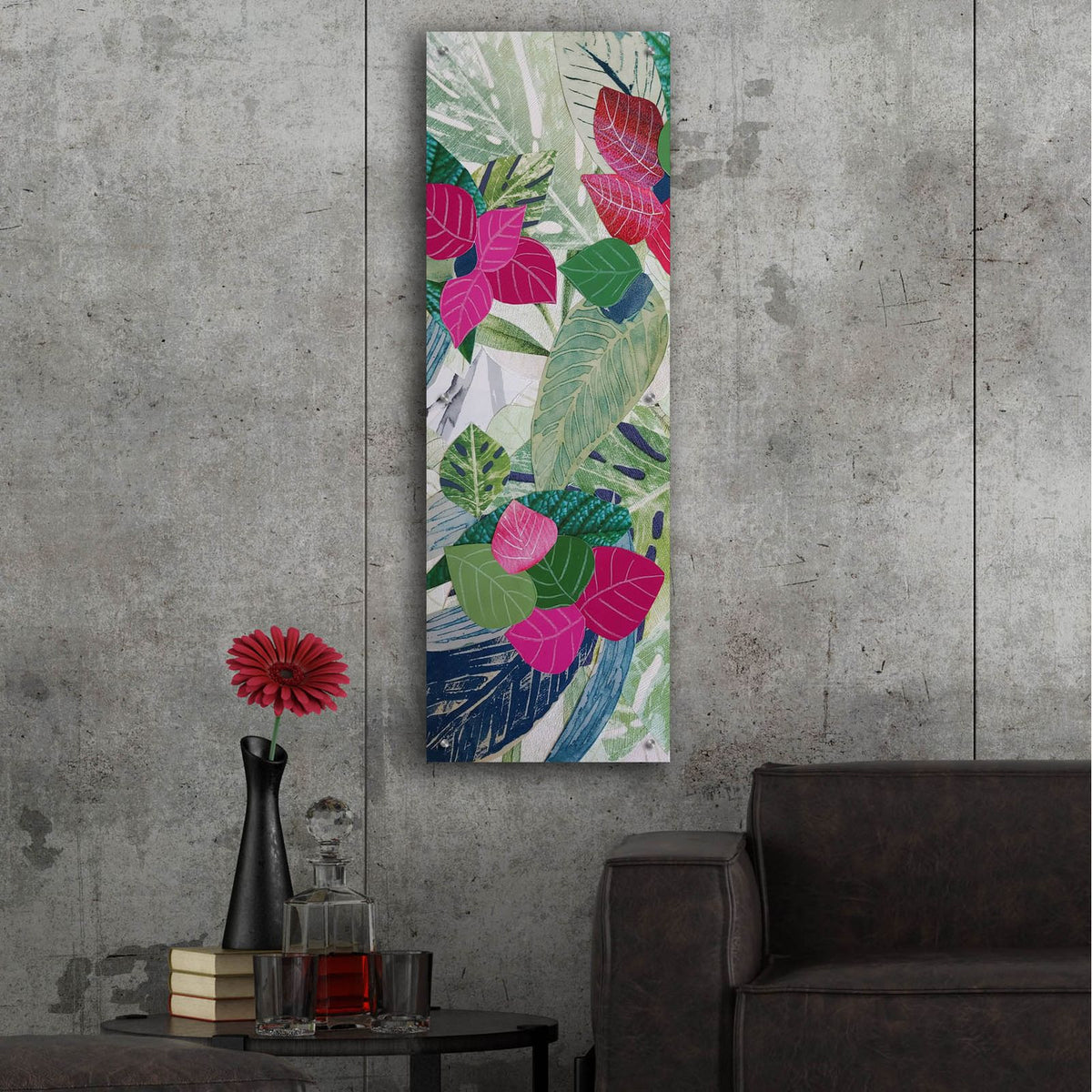 Bougainvilla 1 by Coco Good - 16x48 acrylic wall art in a room