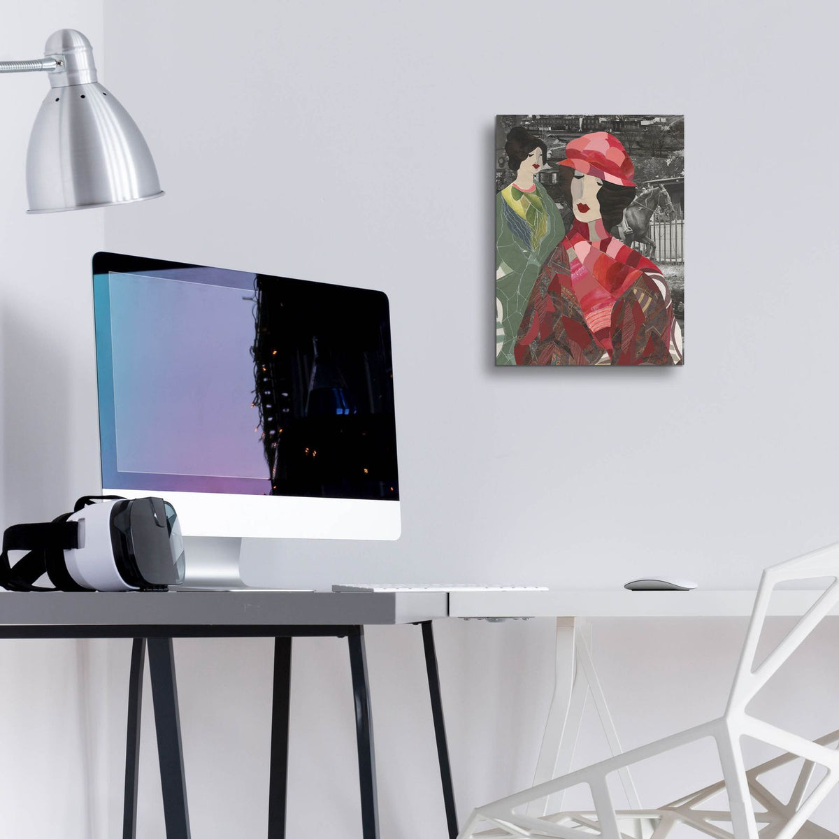 Ladies At Mansion Ranch by Coco Good - 12x16 acrylic wall art in a room