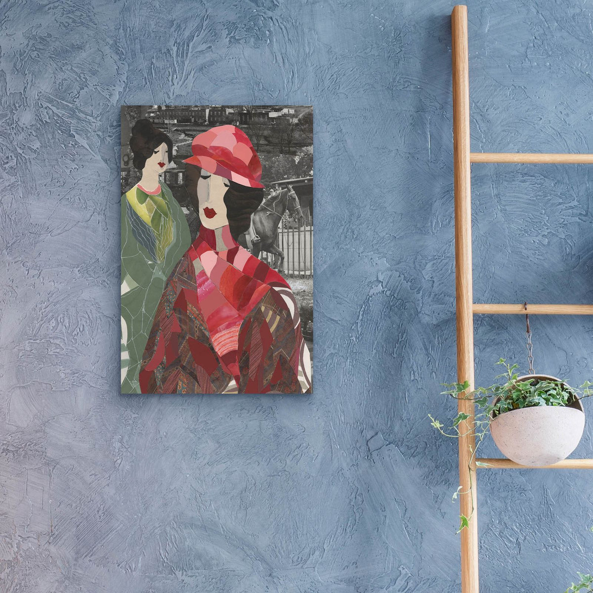 Ladies At Mansion Ranch by Coco Good - 16x24 acrylic wall art in a room