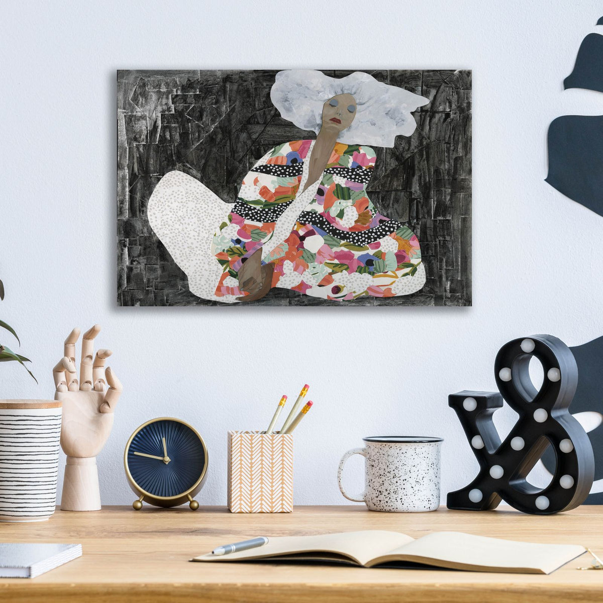 The Yoga Teacher by Coco Good - 16x12 acrylic wall art in a room
