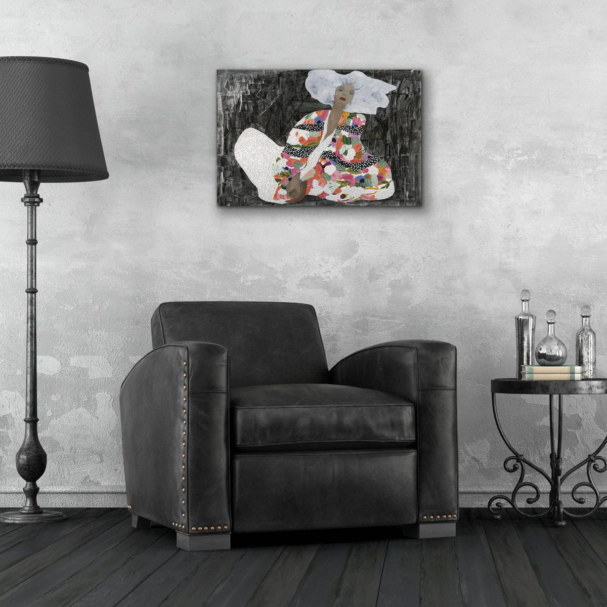 The Yoga Teacher by Coco Good - 24x16 acrylic wall art in a room