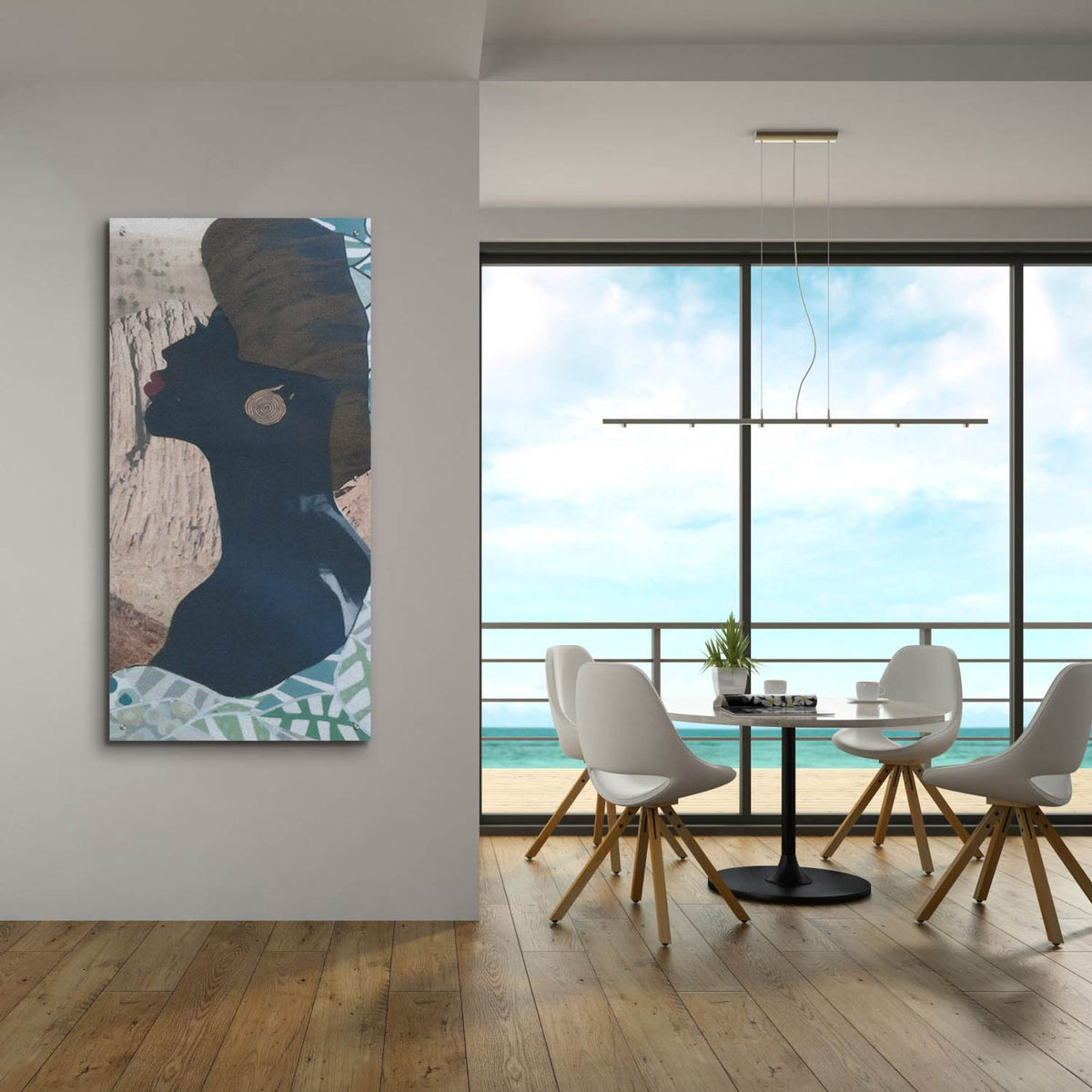 Timeless Elegance 5 by Coco Good - 24x48 acrylic wall art in a room